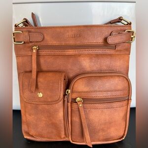Telena Leather Crossbody Bag